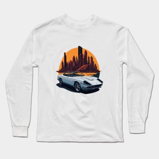 Ferrari Roma Vintage Car Long Sleeve T-Shirt